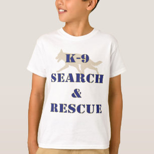 Suche K-9 und Rettung GSD T-Shirt