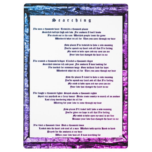 Suche Klemmbrett (Rückseite)