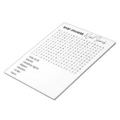 Suche nach Baby Showspielern Notizblock (angewinkelt)