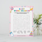 Suche nach Baby Word [Baby Basics Pink] Briefbogen (Stehend Vorderseite)