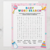 Suche nach Baby Word [Baby Basics Pink] Briefbogen (Vorne/Hinten)