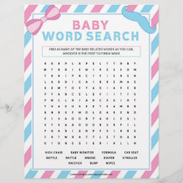 Suche nach Baby-Word [Gender-Überraschung] Briefbogen