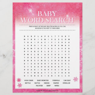 Suche nach Baby Word [Schneepinke] Briefbogen