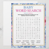 Suche nach Babywörtern [Aquarellfarben] Briefbogen (Vorne/Hinten)