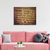 Suche nach Bedeutung - Glaube Leinwanddruck (Insitu (Wohnzimmer))