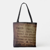 Suche nach Bedeutung - Glaube Tasche (Rückseite)