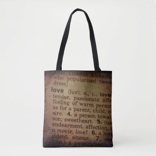 Suche nach Bedeutung - Liebe Tasche (Vorderseite)