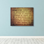 Suche nach Bedeutung - Wohltätigkeit Leinwanddruck (Insitu (Holzboden))
