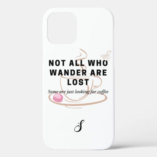 Suche nach Coffee Quote Monogram Case-Mate iPhone Hülle (Rückseite)