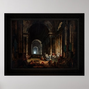 Suche nach dem Laocoon von Hubert Robert Poster