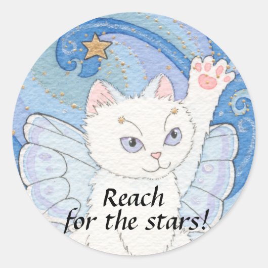 Suche nach dem Sternenaufkleber Runder Aufkleber (Vorderseite)