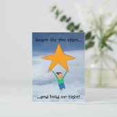 Suche nach den Sternen... Postkarte (Stehend Vorderseite)