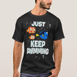 Suche nach Dory nur Behaltend Schwimmen T-Shirt