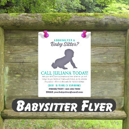 Suche nach einem Baby Sitter Business Baby Flyer