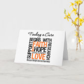 Suche nach einer Heilung für Multiple Sklerose Karte (Gelbe Blume)