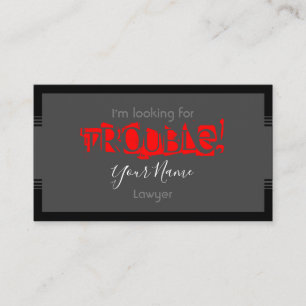 Suche nach einer Visitenkarte für Anwälte