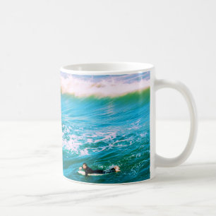 Suche nach einer Welle - 11 oz. Klassische Surfer- Kaffeetasse
