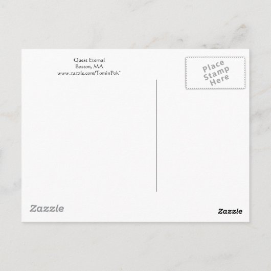 Suche nach ewiger Postkarte (Rückseite)