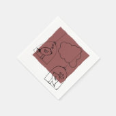 Suche nach Freiheit Serviette (Ecke)