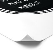 Suche nach Frieden und verfolge ihn Poster (Ecke)