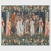 Suche nach Heiligem Gral, Bewahrung, Ritterabfahrt Geschenkpapier (Flach)