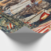 Suche nach Heiligem Gral, Bewahrung, Ritterabfahrt Geschenkpapier (Ecke)