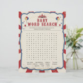 Suche nach Kinderwörtern [Thema Zirkus] Briefbogen (Stehend Vorderseite)