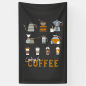 Suche nach köstlichen Kaffee-Drinks Banner (Vertikal)