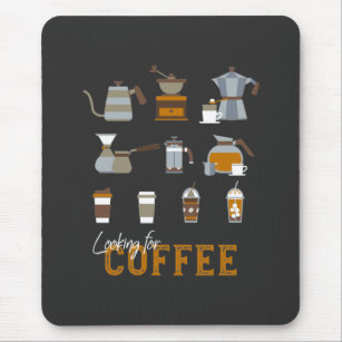Suche nach köstlichen Kaffee-Drinks Mousepad