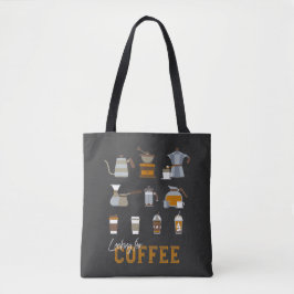 Suche nach köstlichen Kaffee-Drinks Tasche