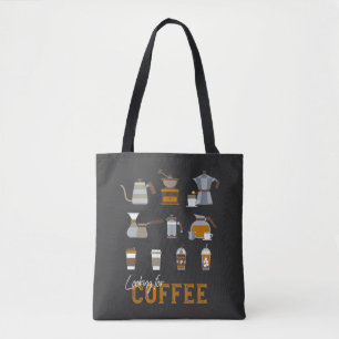 Suche nach köstlichen Kaffee-Drinks Tasche