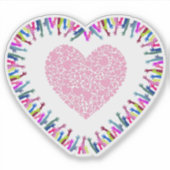 Suche nach Liebe Aufkleber (Vorderseite)