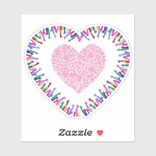 Suche nach Liebe Aufkleber (Blatt)