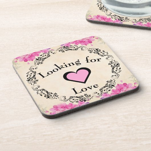 Suche nach Liebe Beverage Coaster Getränkeuntersetzer (Linke Seite)