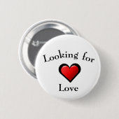 Suche nach Liebe Button (Vorne & Hinten)