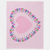 Suche nach Liebe Fleecedecke (Vorderseite)