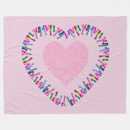 Suche nach Liebe Fleecedecke (Vorderseite (Horizontal))