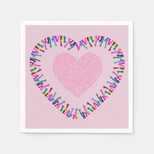 Suche nach Liebe Serviette (Vorderseite)