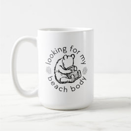 Suche nach meinem Beach Body mit Winnie-the-Pooh Kaffeetasse