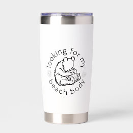 Suche nach meinem Beach Body mit Winnie-the-Pooh Thermobecher