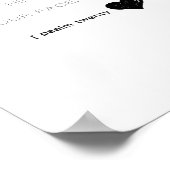 Suche nach meinem Gesicht, Psalm-Schrift Poster (Ecke)