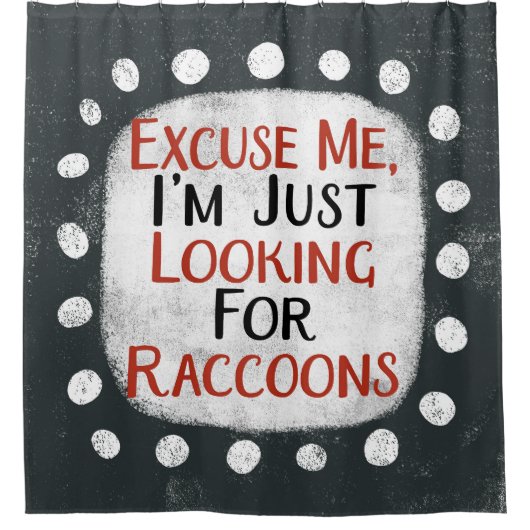 Suche nach Raccoons Duschvorhang (Vorderseite)