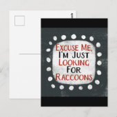 Suche nach Raccoons Postkarte (Vorne/Hinten)