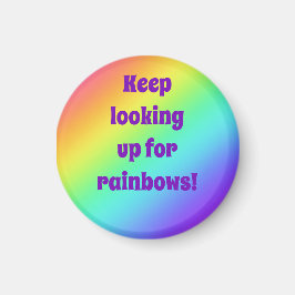 Suche nach Rainbows behalten Magnet
