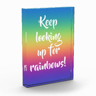 Suche nach Rainbows-Foto-Block behalten Fotoblock