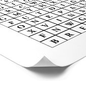 Suche nach scharfen Wörtern Poster (Ecke)