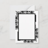 Suche nach Schwarz und Weiß - Vielen Dank Mitteilungskarte (Rückseite)