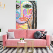 Suche nach selbst Abstrakter Malerei auf OSB-Mainb Leinwanddruck (Insitu (Wohnzimmer))