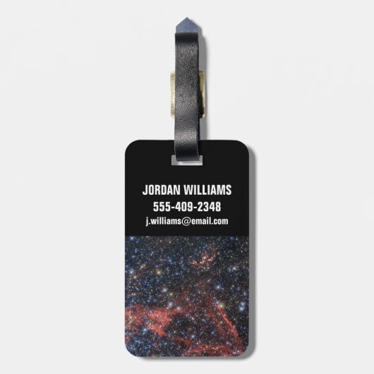 Suche nach Stellar Survivor der Supernova-Explosio Gepäckanhänger (Rückseite vertikal)