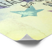 Suche nach Sternen Zitat über Aquarellgestaltung Poster (Ecke)